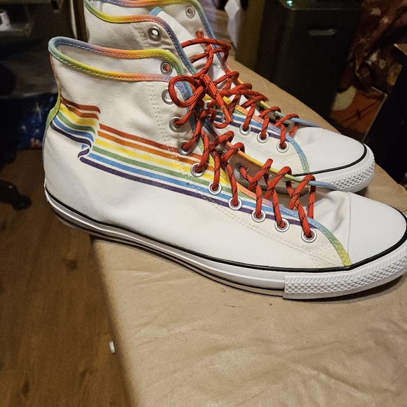 Converse Custom Chuck Taylor All Star Pride High Top Men's size 15 - Picture 2 of 8